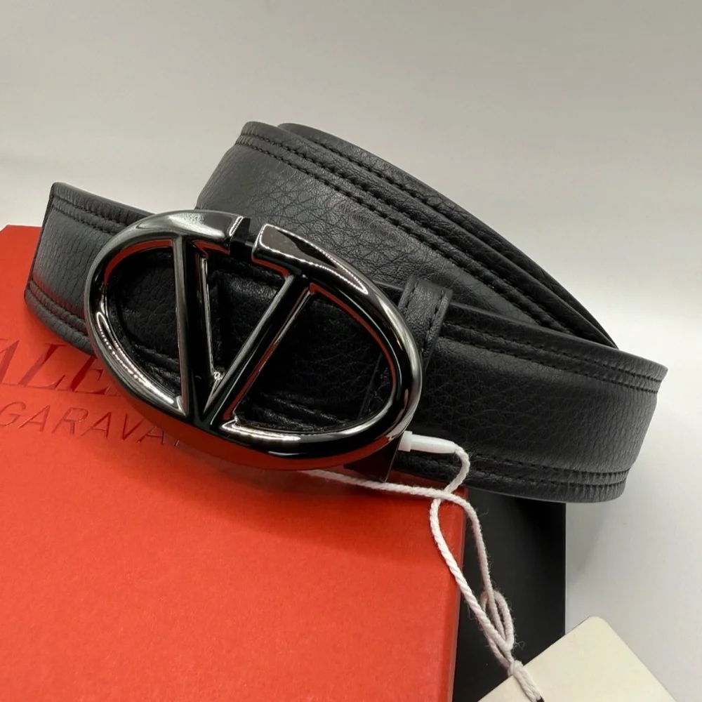 Valentino Garavani V-Logo "The Bold Edition" Men’s Belt – Calfskin – Size IT 95 - Picture 2 of 6